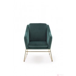 Фото1.Кресло SOFT 3 Halmar Темно-зеленый / Золотой